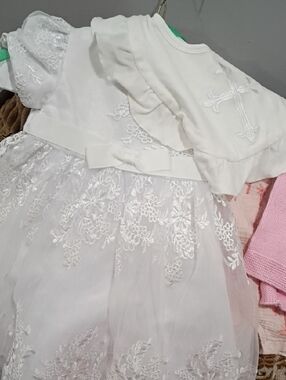 Boss Dream Boutique White Lace Formal Dress with Bow